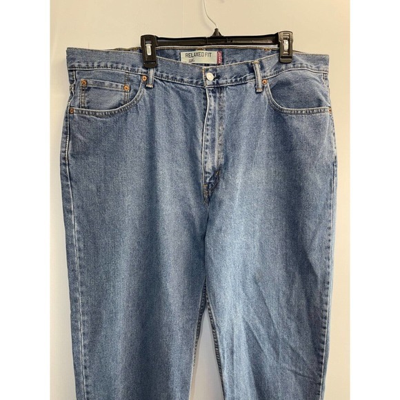 Levi's Men's 550‎ 42X30 Stonewash Jeans Relaxed Fit Straight Leg Denim Red Tab - Picture 2 of 5